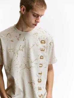 GATE Bawełniana koszulka z nadrukiem| Koszulki·Koszulki ☀️|Koszulki·Koszulki Z Nadrukiem