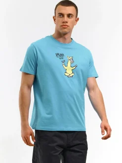 GATE Bawełniana koszulka z nadrukiem| Koszulki·Koszulki ☀️|Koszulki·Koszulki Z Nadrukiem