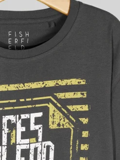 GATE Bawełniana koszulka z nadrukiem| Koszulki·Koszulki ☀️|Koszulki·Koszulki Z Nadrukiem