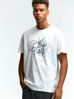 GATE Bawełniana koszulka z nadrukiem| Koszulki·Koszulki ☀️|Koszulki·Koszulki Z Nadrukiem