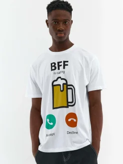 GATE Bawełniana koszulka z nadrukiem| Koszulki·Koszulki ☀️|Koszulki·Koszulki Z Nadrukiem