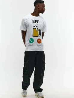 GATE Bawełniana koszulka z nadrukiem| Koszulki·Koszulki ☀️|Koszulki·Koszulki Z Nadrukiem