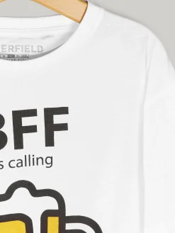 GATE Bawełniana koszulka z nadrukiem| Koszulki·Koszulki ☀️|Koszulki·Koszulki Z Nadrukiem