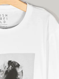 GATE Bawełniana koszulka z nadrukiem| Koszulki·Koszulki ☀️|Koszulki·Koszulki Z Nadrukiem