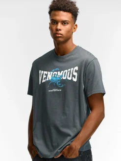 GATE Bawełniana koszulka z nadrukiem| Koszulki·Koszulki ☀️|Koszulki·Koszulki Z Nadrukiem