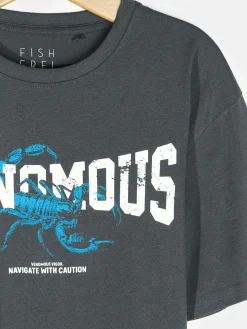 GATE Bawełniana koszulka z nadrukiem| Koszulki·Koszulki ☀️|Koszulki·Koszulki Z Nadrukiem