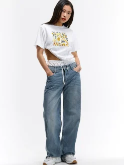 GATE Bawełniana koszulka z nadrukiem| Koszulki I Topy·Koszulki Z Nadrukiem|Koszulki I Topy·Koszulki