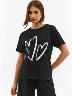 GATE Bawełniana koszulka z nadrukiem| Koszulki I Topy·Koszulki Z Nadrukiem|Koszulki I Topy·Koszulki