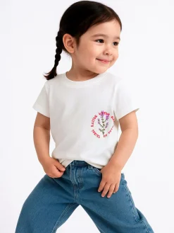 GATE Bawełniana koszulka z nadrukiem|Dzieci Dziewczynki·Koszulki I Topy