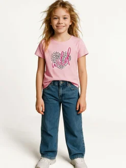 GATE Bawełniana koszulka z nadrukiem|Dzieci Dziewczynki·Koszulki I Topy