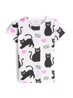 GATE Bawełniana koszulka z nadrukiem|Dzieci Dziewczynki·Koszulki I Topy