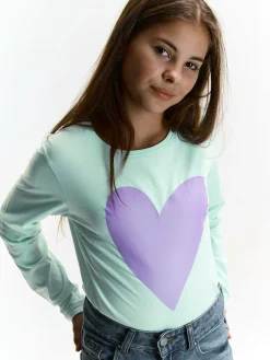 GATE Bawełniana koszulka z nadrukiem|Dzieci Dziewczynki·Koszulki I Topy