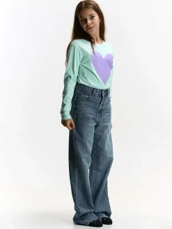 GATE Bawełniana koszulka z nadrukiem|Dzieci Dziewczynki·Koszulki I Topy