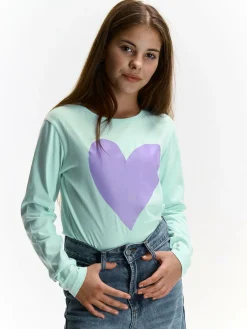 GATE Bawełniana koszulka z nadrukiem|Dzieci Dziewczynki·Koszulki I Topy