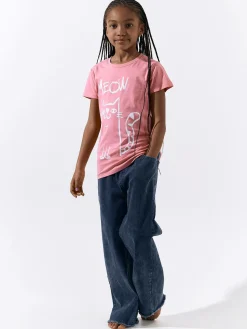 GATE Bawełniana koszulka z nadrukiem|Dzieci Dziewczynki·Koszulki I Topy