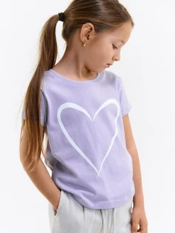 GATE Bawełniana koszulka z nadrukiem|Dzieci Dziewczynki·Koszulki I Topy