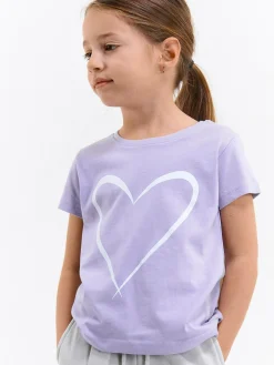 GATE Bawełniana koszulka z nadrukiem|Dzieci Dziewczynki·Koszulki I Topy