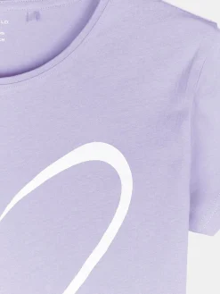 GATE Bawełniana koszulka z nadrukiem|Dzieci Dziewczynki·Koszulki I Topy