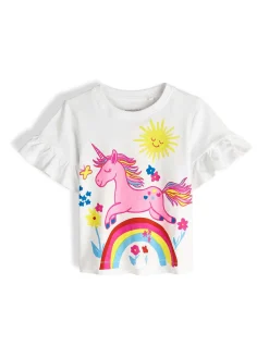 GATE Bawełniana koszulka z nadrukiem|Dzieci Dziewczynki·Koszulki I Topy