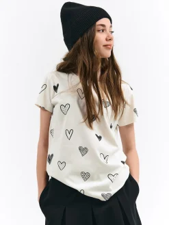 GATE Bawełniana koszulka z nadrukiem|Dzieci Dziewczynki·Koszulki I Topy