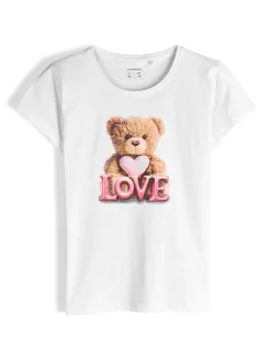 GATE Bawełniana koszulka z nadrukiem|Dzieci Dziewczynki·Koszulki I Topy