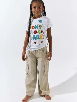 GATE Bawełniana koszulka z nadrukiem|Dzieci Dziewczynki·Koszulki I Topy