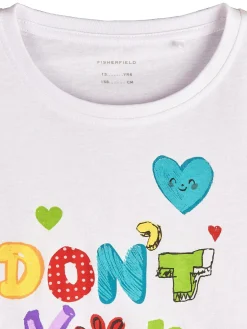 GATE Bawełniana koszulka z nadrukiem|Dzieci Dziewczynki·Koszulki I Topy