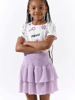 GATE Bawełniana koszulka z nadrukiem|Dzieci Dziewczynki·Koszulki I Topy