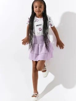 GATE Bawełniana koszulka z nadrukiem|Dzieci Dziewczynki·Koszulki I Topy