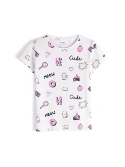 GATE Bawełniana koszulka z nadrukiem|Dzieci Dziewczynki·Koszulki I Topy