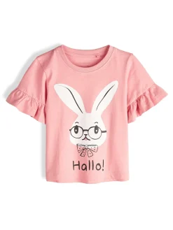 GATE Bawełniana koszulka z nadrukiem|Dzieci Dziewczynki·Koszulki I Topy