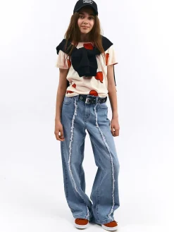 GATE Bawełniana koszulka z nadrukiem|Dzieci Dziewczynki·Koszulki I Topy