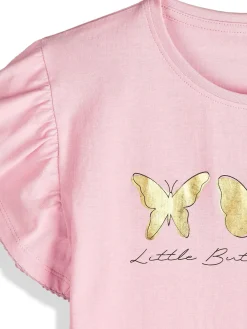 GATE Bawełniana koszulka z nadrukiem|Dzieci Dziewczynki·Koszulki I Topy