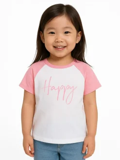 GATE Bawełniana koszulka z nadrukiem|Dzieci Dziewczynki·Koszulki I Topy