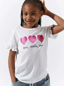 GATE Bawełniana koszulka z nadrukiem|Dzieci Dziewczynki·Koszulki I Topy