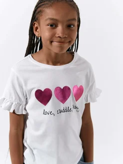 GATE Bawełniana koszulka z nadrukiem|Dzieci Dziewczynki·Koszulki I Topy