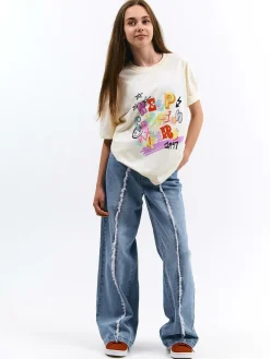 GATE Bawełniana koszulka z nadrukiem|Dzieci Dziewczynki·Koszulki I Topy