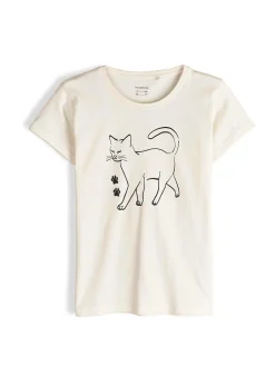 GATE Bawełniana koszulka z nadrukiem|Dzieci Dziewczynki·Koszulki I Topy