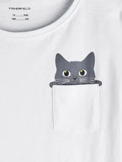 GATE Bawełniana koszulka z nadrukiem|Dzieci Dziewczynki·Koszulki I Topy