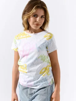 GATE Bawełniana koszulka z nadrukiem|Dzieci Dziewczynki·Koszulki I Topy