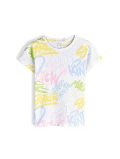 GATE Bawełniana koszulka z nadrukiem|Dzieci Dziewczynki·Koszulki I Topy