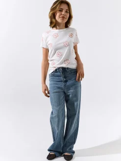 GATE Bawełniana koszulka z nadrukiem|Dzieci Dziewczynki·Koszulki I Topy