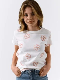 GATE Bawełniana koszulka z nadrukiem|Dzieci Dziewczynki·Koszulki I Topy