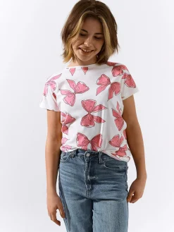 GATE Bawełniana koszulka z nadrukiem|Dzieci Dziewczynki·Koszulki I Topy