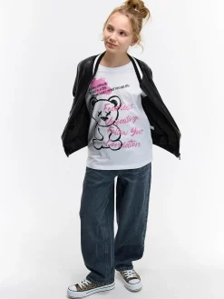 GATE Bawełniana koszulka z nadrukiem|Dzieci Dziewczynki·Koszulki I Topy