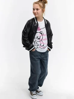 GATE Bawełniana koszulka z nadrukiem|Dzieci Dziewczynki·Koszulki I Topy