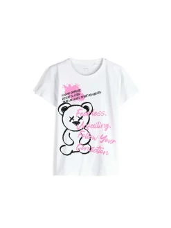 GATE Bawełniana koszulka z nadrukiem|Dzieci Dziewczynki·Koszulki I Topy