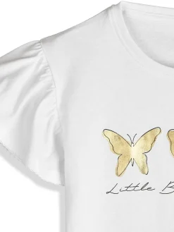 GATE Bawełniana koszulka z nadrukiem|Dzieci Dziewczynki·Koszulki I Topy