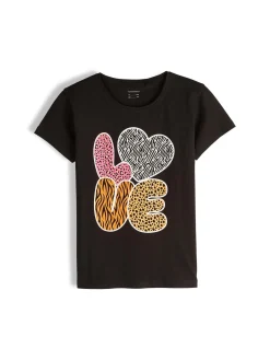 GATE Bawełniana koszulka z nadrukiem|Dzieci Dziewczynki·Koszulki I Topy