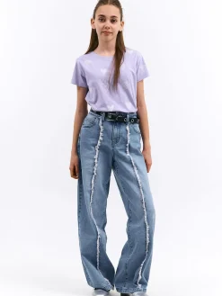 GATE Bawełniana koszulka z nadrukiem|Dzieci Dziewczynki·Koszulki I Topy